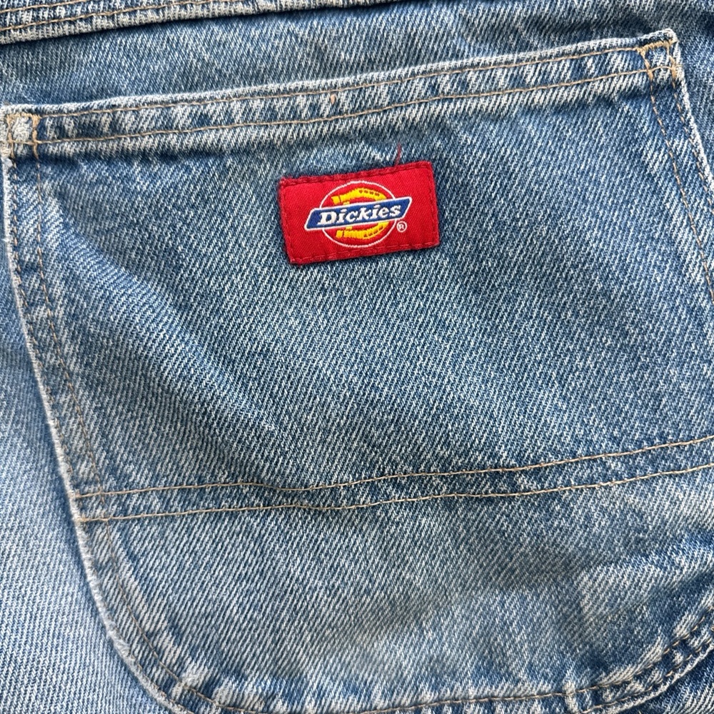 Dickies Light Blue Relaxed Fit Men's Jeans with Logo Patch